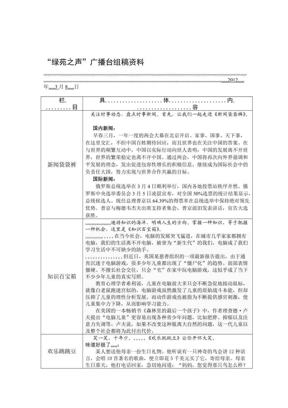 时尚生活广播稿（生活类广播节目稿）